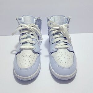 Kid's Jordan 1 Mid GS Cobalt Bliss/White 5Y